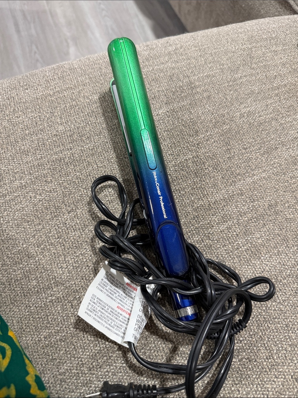 Green Blue Gradient Hair Straightener - conair